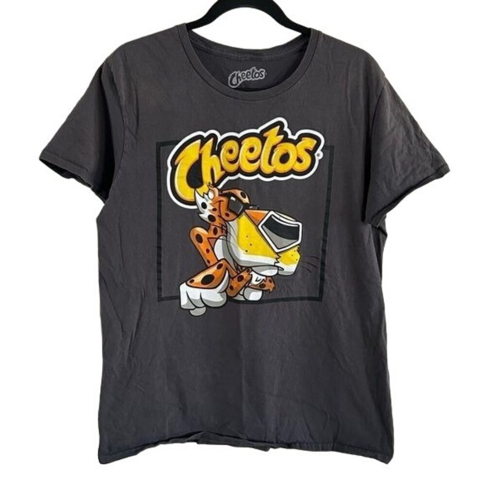 Cheetos Graphic T-Shirt Gray, Sz Large Flaw